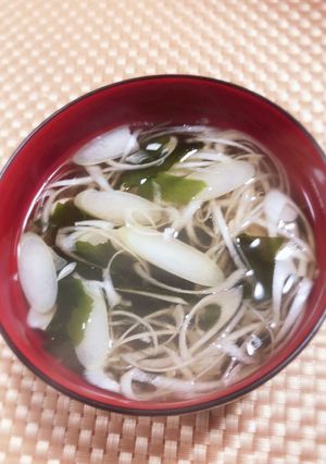 ★簡単♡ネギとワカメの和風スープ★-レシピのメイン写真