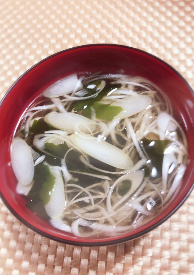 ★簡単♡ネギとワカメの和風スープ★-レシピのメイン写真
