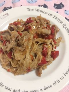 豚肉とえのきのオイマヨ炒め-レシピのメイン写真