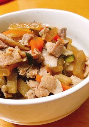豚のきんぴら丼-レシピのメイン写真