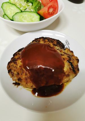 我が家のハンバーグ-レシピのメイン写真