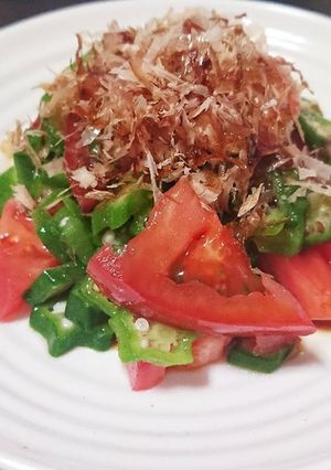 おくら☆トマトのシンプルサラダ-レシピのメイン写真