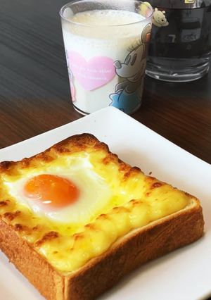 ☆簡単美味しい☆目玉焼きトースト-レシピのメイン写真