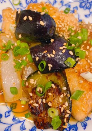 簡単◎茄子と鶏胸肉の甘辛炒め煮-レシピのメイン写真