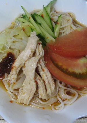 夏にはコレだ！！ピリ辛そうめん-レシピのメイン写真