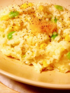 レンジで混ぜるだけ!たらこバターリゾット-レシピのメイン写真