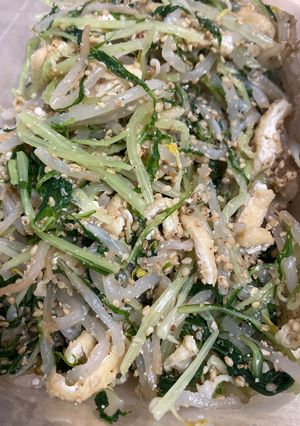 水菜ともやしの胡麻和え-レシピのメイン写真