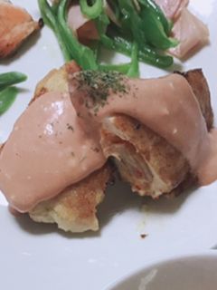 ささみのキムチとクリームチーズはさみ焼き-レシピのメイン写真