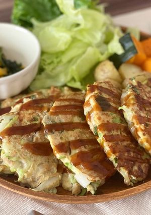オートミールde簡単お好み焼き-レシピのメイン写真