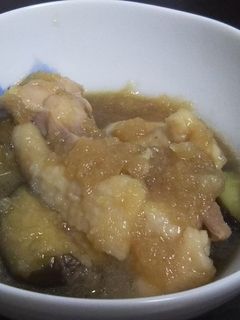 コク旨!簡単!鶏もも肉とナスのみぞれ煮-レシピのメイン写真
