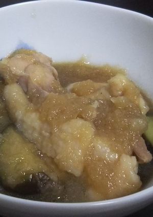 コク旨!簡単!鶏もも肉とナスのみぞれ煮-レシピのメイン写真