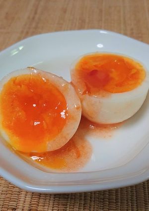 半熟卵のトマトドレッシング漬け-レシピのメイン写真