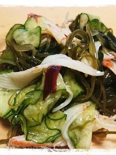 海藻ミックスとカニカマの酢の物-レシピのメイン写真
