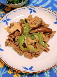【牛肉とナスのオイスターソース炒め】-レシピのメイン写真