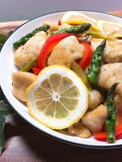 *鶏むね肉とアスパラ野菜のレモン炒め*-レシピのメイン写真