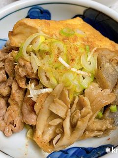 豚肉とこんにゃくの甘辛味噌煮込み-レシピのメイン写真