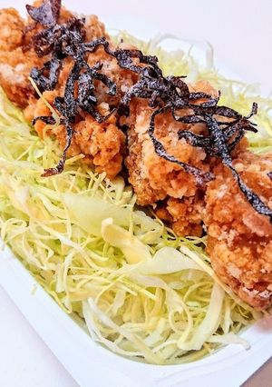 パックご飯で作る「塩昆布からあげ棒ご飯」-レシピのメイン写真