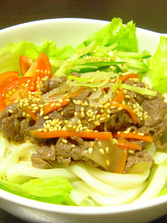 焼肉サラダうどん-レシピのメイン写真