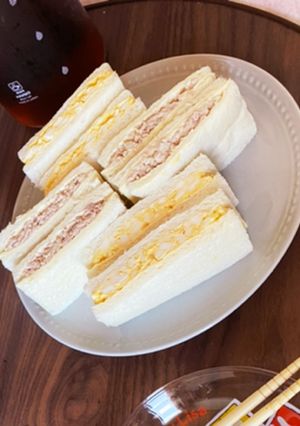 たまねぎツナチーズサンド-レシピのメイン写真