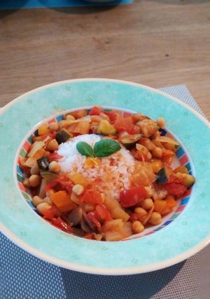生トマトでひよこ豆のラタトゥイユ風-レシピのメイン写真