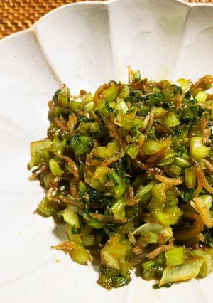 小カブの葉とちりめんじゃこの佃煮-レシピのメイン写真