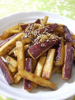 さつまいもの甘辛バター醤油炒め♥-レシピのメイン写真