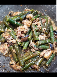 わらびの鯖缶(水煮)炒め-レシピのメイン写真