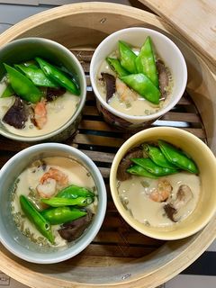 魚のあら入り蒸し器でフルフル茶碗蒸し-レシピのメイン写真