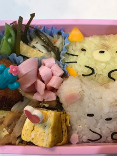 39キャラ弁 すみっこ ねことしろくま-レシピのメイン写真