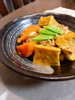 厚揚げと大豆のカレー煮-レシピのメイン写真