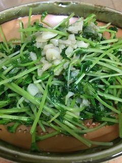 豆苗のニンニク炒め-レシピのメイン写真