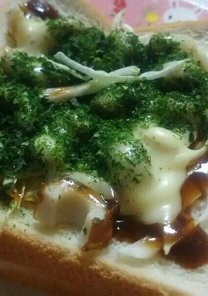 朝食・おやつに！お好み焼きトースト-レシピのメイン写真