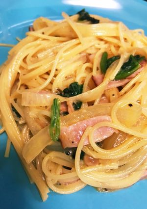 おからパウダーでクリームパスタ-レシピのメイン写真