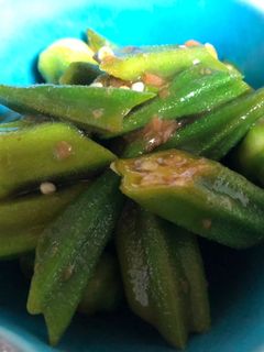 オクラの梅肉和え(レンジ)_2-レシピのメイン写真
