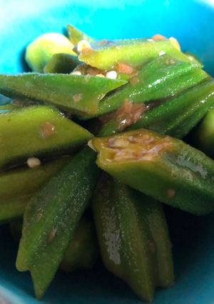 オクラの梅肉和え(レンジ)_2-レシピのメイン写真