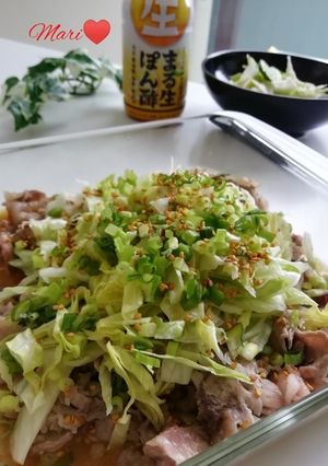 まる生ポン酢で☆レタス豚♪-レシピのメイン写真
