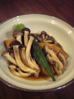 かぼちゃ・オクラ・しめじ で焼きびたし-レシピのメイン写真