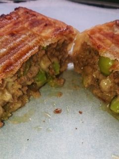 餃子の皮で肉の包み焼き-レシピのメイン写真