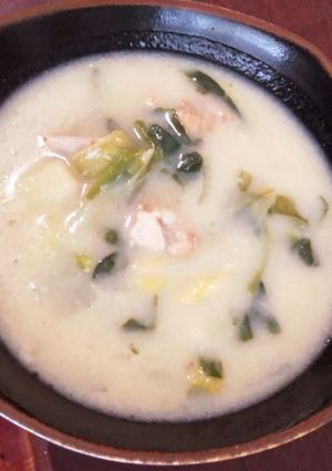 白菜と鶏もも肉のクリーム煮-レシピのメイン写真