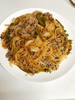 簡単 手抜き 牛肉と春雨炒め料理-レシピのメイン写真