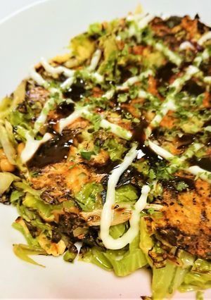★ヘルシー　納豆入りお好み焼き風-レシピのメイン写真