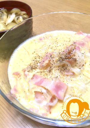 しらたき☆カルボナーラ-レシピのメイン写真