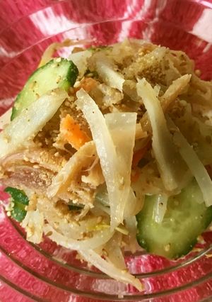 給食☆新ごぼうとさきいかのサラダ-レシピのメイン写真