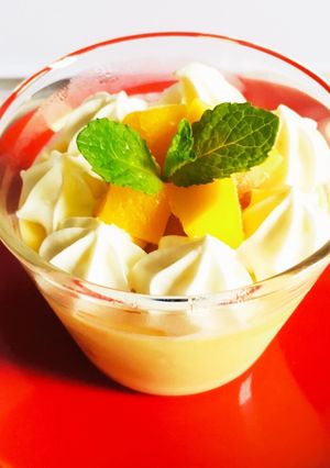 冷凍マンゴーでマンゴープリン-レシピのメイン写真