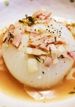 簡単！まるごと新玉ねぎのスープ♡-レシピのメイン写真