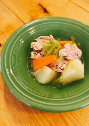 野菜たっぷり☆豚こま肉の味噌コンソメ煮-レシピのメイン写真