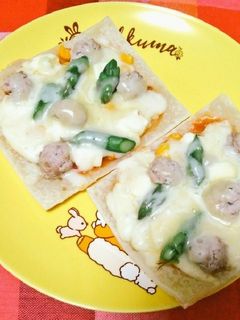 冷凍パイシートで♡簡単さくさくピザ-レシピのメイン写真