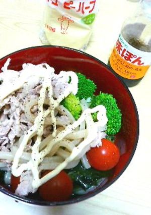 スパイシー★冷しゃぶサラダうどん☆-レシピのメイン写真