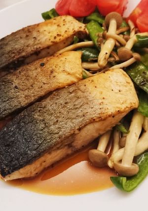 イナダのバター醤油ソテー（レモンの酸味）-レシピのメイン写真