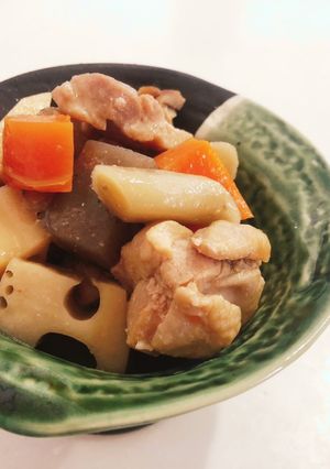 鶏肉と根菜の味噌煮込み-レシピのメイン写真